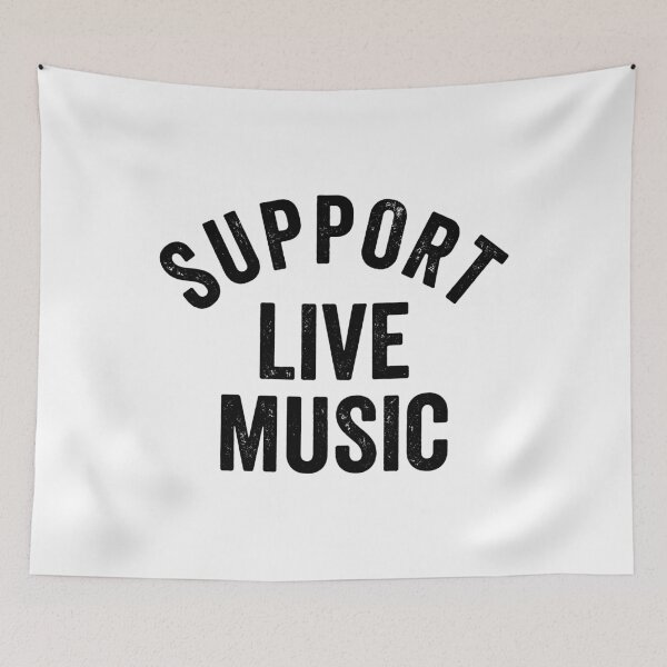 Item preview, Support Live Music Musician Music Lover Concert Fan designed and sold by Doodleoub.