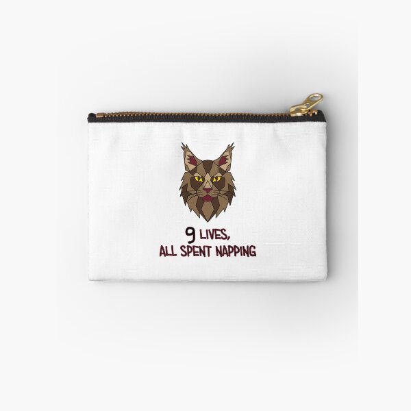 Item preview, Geometric Maine Coon Cat - 9 Lives, All Spent Napping designed and sold by AnimalsKnowAll.