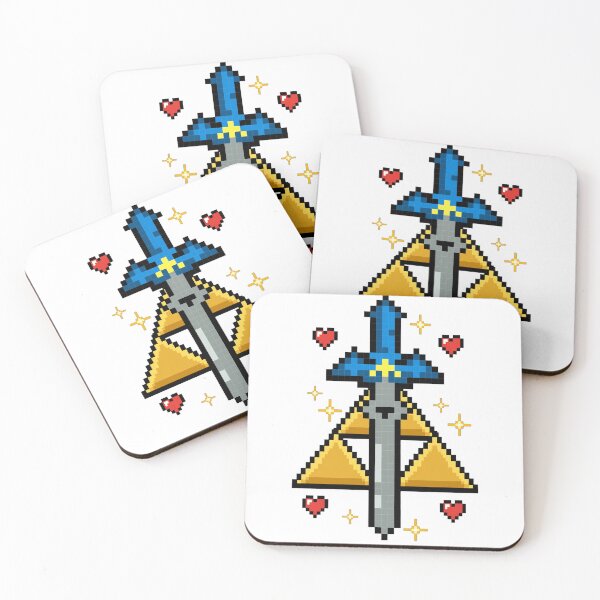 Item preview, Magic Sword Pixel Art – Hearts and Fantasy designed and sold by teamzeta.
