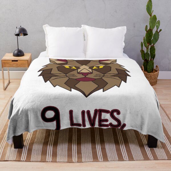 Item preview, Geometric Maine Coon Cat - 9 Lives, All Spent Napping designed and sold by AnimalsKnowAll.