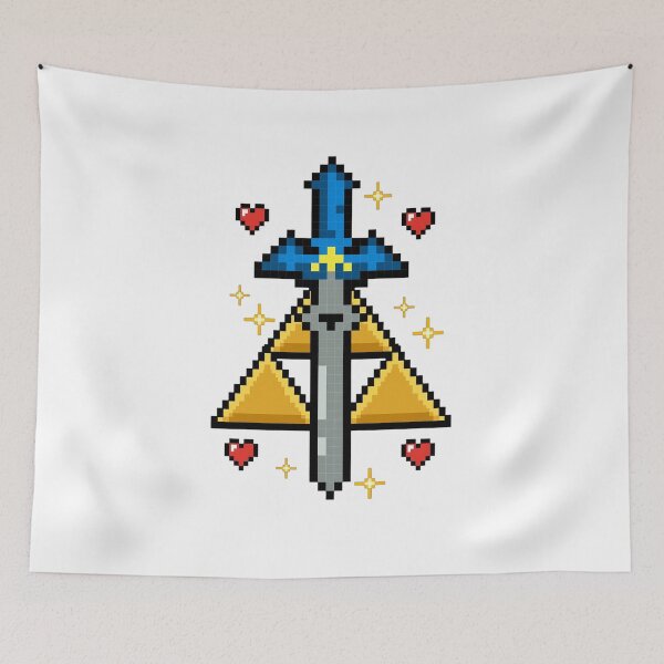 Item preview, Magic Sword Pixel Art – Hearts and Fantasy designed and sold by teamzeta.