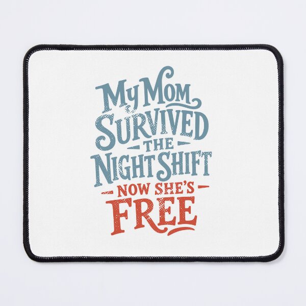 Item preview, My Mom Survived the Night Shift Now She's Free — Retired Nurse Mom Gift | Nurse Retirement Hat designed and sold by KiwyStudio.