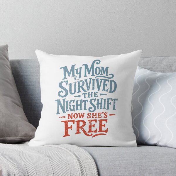 Item preview, My Mom Survived the Night Shift Now She's Free — Retired Nurse Mom Gift | Nurse Retirement Hat designed and sold by KiwyStudio.