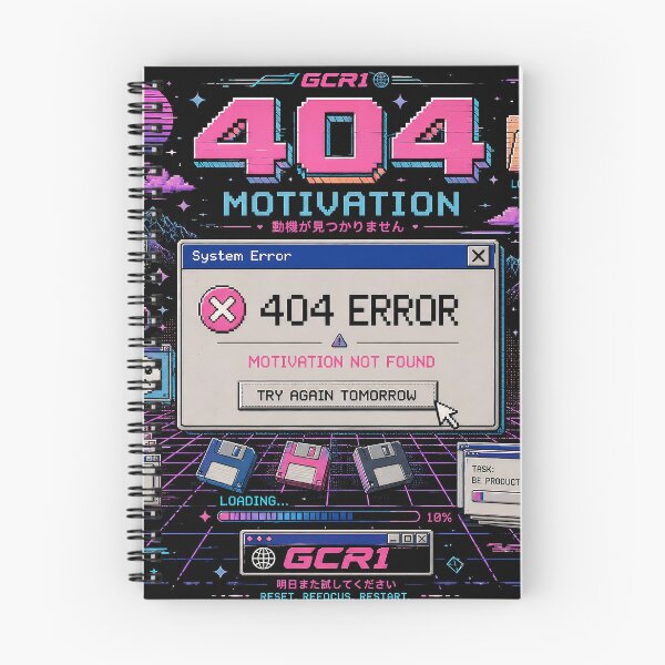 Item preview, GCR1 404 Motivation Not Found – Try Again Tomorrow designed and sold by GCR1.