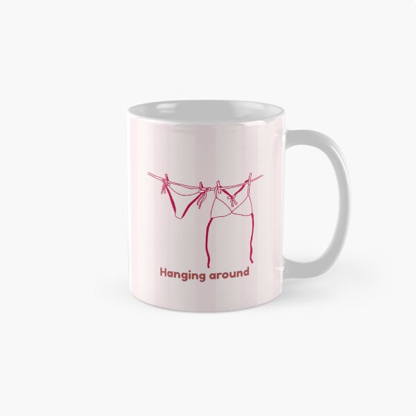 Item preview, Hanging Around Funny Laundry Clothesline Pink Aesthetic Design designed and sold by NOUURRRR.