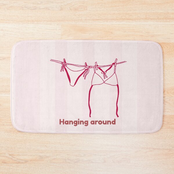 Item preview, Hanging Around Funny Laundry Clothesline Pink Aesthetic Design designed and sold by NOUURRRR.