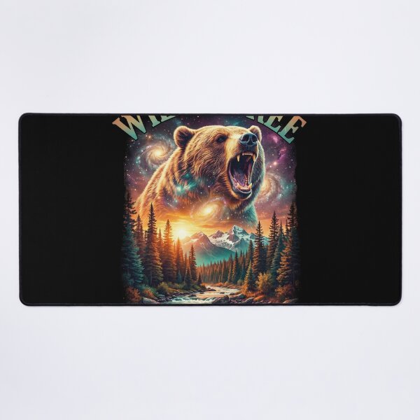 Item preview, Wild and Free Cosmic Bear Grizzly Galaxy Mountains designed and sold by AestheticTrd.
