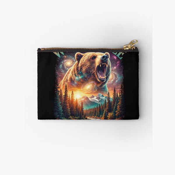 Item preview, Wild and Free Cosmic Bear Grizzly Galaxy Mountains designed and sold by AestheticTrd.
