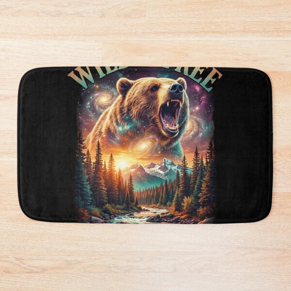 Item preview, Wild and Free Cosmic Bear Grizzly Galaxy Mountains designed and sold by AestheticTrd.