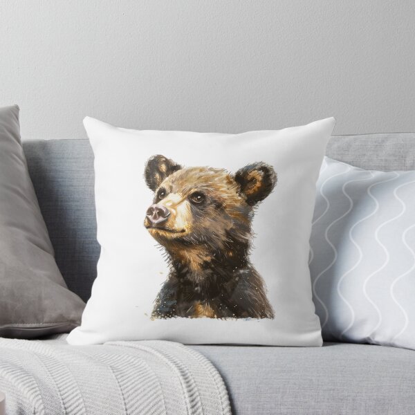 Item preview, Bear Cub | Cute Woodland Animal Watercolor Art designed and sold by Mandayartstudio.