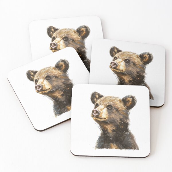Item preview, Bear Cub | Cute Woodland Animal Watercolor Art designed and sold by Mandayartstudio.