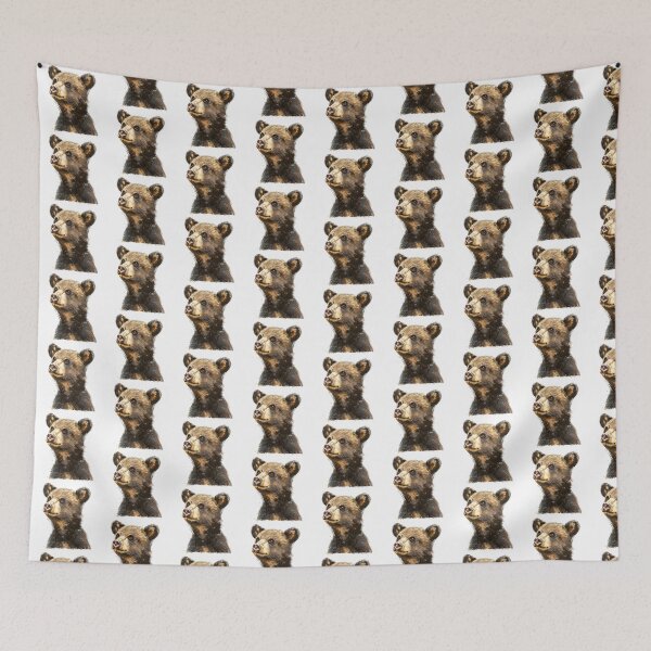 Item preview, Bear Cub | Cute Woodland Animal Watercolor Art designed and sold by Mandayartstudio.