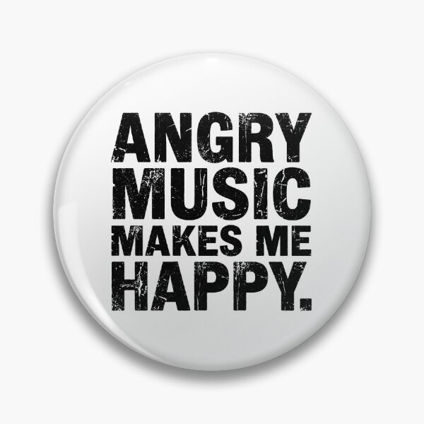Item preview, Angry Music Makes Me Happy Rock Music Lover Metal Fan designed and sold by Doodleoub.
