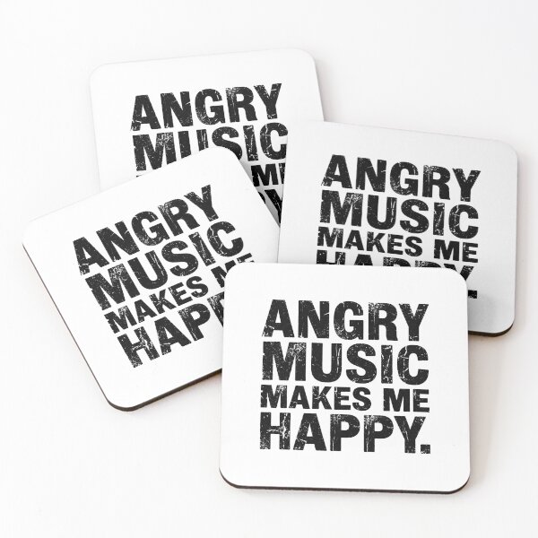 Item preview, Angry Music Makes Me Happy Rock Music Lover Metal Fan designed and sold by Doodleoub.