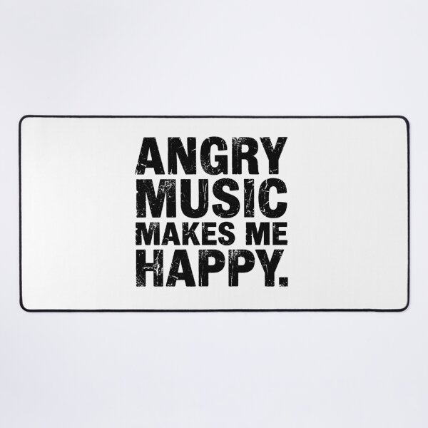 Item preview, Angry Music Makes Me Happy Rock Music Lover Metal Fan designed and sold by Doodleoub.