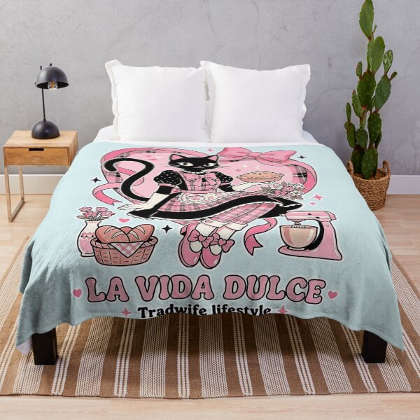 Item preview, Pink Retro Black Cat Baker: La Vida Dulce Tradwife Lifestyle designed and sold by CuteKats.
