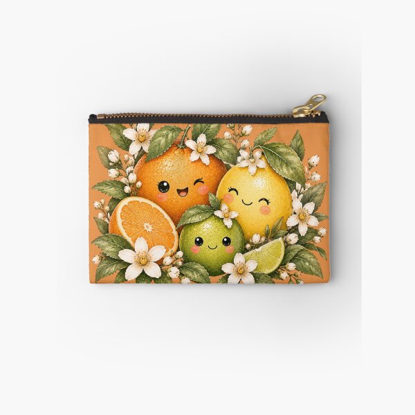 Item preview, Kawaii Citrus Garden Friends Illustration – Orange Lemon Lime Design designed and sold by MagicMakerPh.