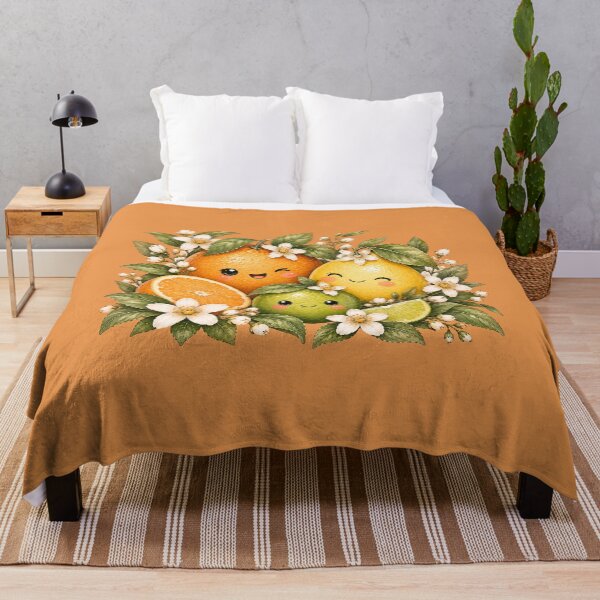 Item preview, Kawaii Citrus Garden Friends Illustration – Orange Lemon Lime Design designed and sold by MagicMakerPh.