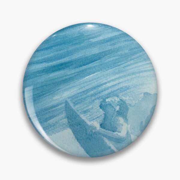 Item preview, Hand-painted watercolor of a surfer duck-diving under a wave designed and sold by Anais-Mrn.