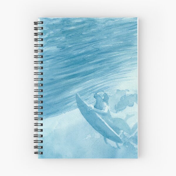 Item preview, Hand-painted watercolor of a surfer duck-diving under a wave designed and sold by Anais-Mrn.