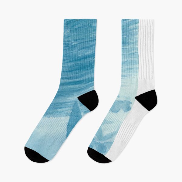 Item preview, Hand-painted watercolor of a surfer duck-diving under a wave designed and sold by Anais-Mrn.