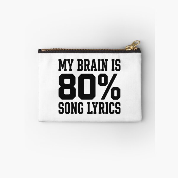 Item preview, My Brain Is 80% Song Lyrics Music Lover Singer Funny designed and sold by Doodleoub.