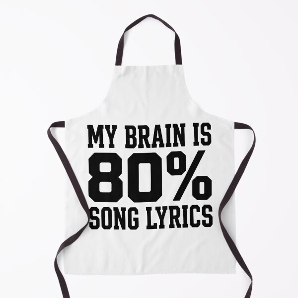 Item preview, My Brain Is 80% Song Lyrics Music Lover Singer Funny designed and sold by Doodleoub.