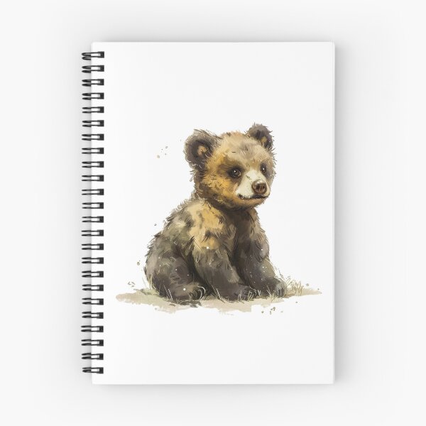 Item preview, Bear Cub | Cute Woodland Animal Watercolor Art designed and sold by Mandayartstudio.