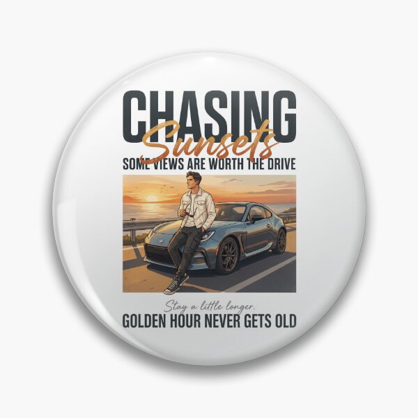 Item preview, Chasing Sunsets | Premium Automotive Streetwear | Golden Hour Drive Graphic Tee designed and sold by SAJ Design Studio.