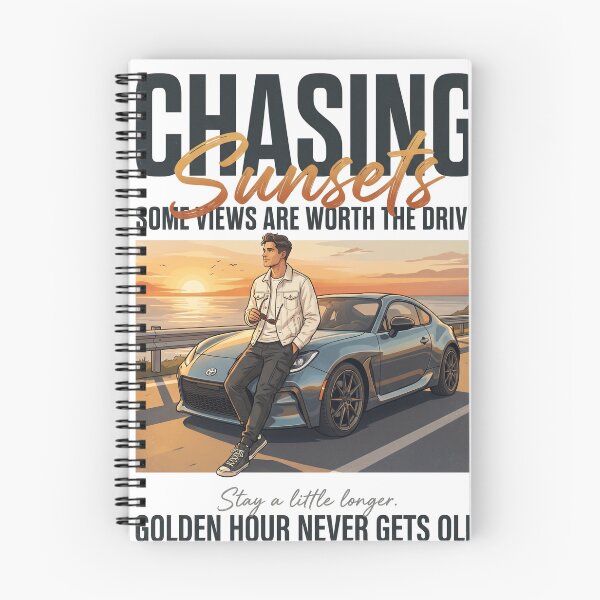 Item preview, Chasing Sunsets | Premium Automotive Streetwear | Golden Hour Drive Graphic Tee designed and sold by SAJ Design Studio.