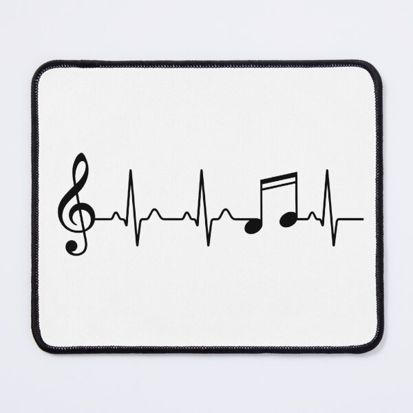 Item preview, Music Heartbeat Rhythm Treble Clef Notes Musician designed and sold by Doodleoub.
