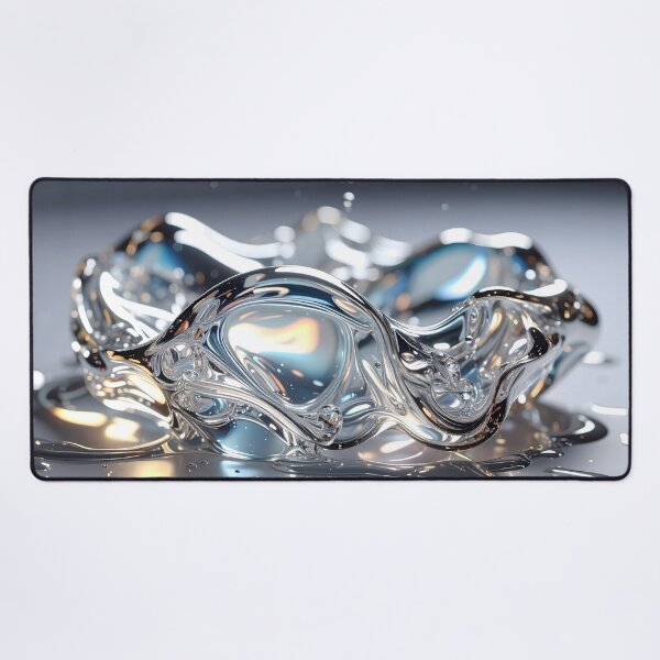 Item preview, Abstract Liquid Glass Metal Splash Sculpture designed and sold by BetweenForms.