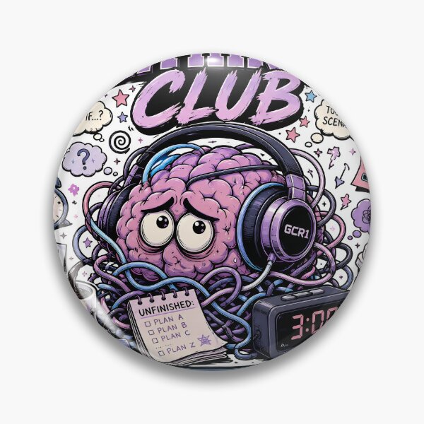 Item preview, GCR1 Overthinking Club – Meetings Every Night designed and sold by GCR1.
