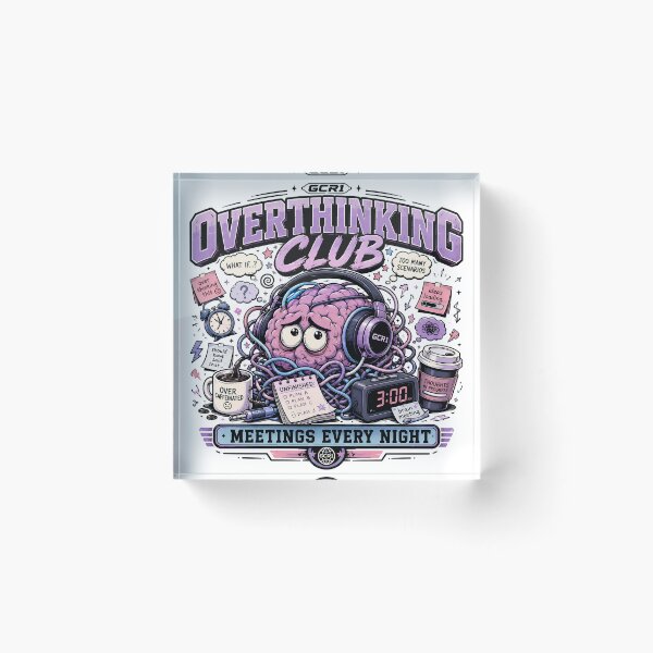 Item preview, GCR1 Overthinking Club – Meetings Every Night designed and sold by GCR1.