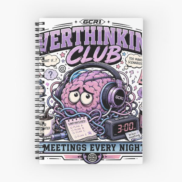 Item preview, GCR1 Overthinking Club – Meetings Every Night designed and sold by GCR1.