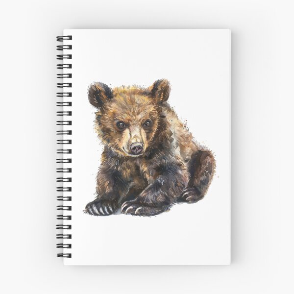 Item preview, Bear Cub | Cute Woodland Animal Watercolor Art designed and sold by Mandayartstudio.
