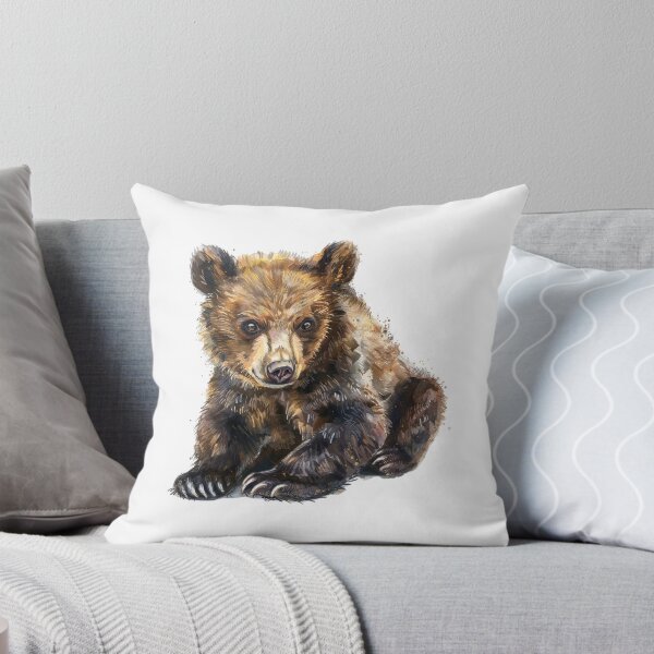 Item preview, Bear Cub | Cute Woodland Animal Watercolor Art designed and sold by Mandayartstudio.