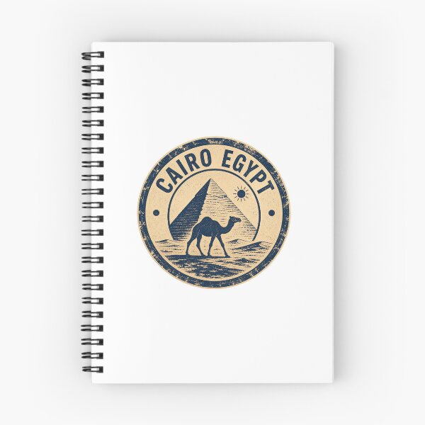 Item preview, Vintage Cairo Egypt Travel Art – Pyramids and Desert Souvenir designed and sold by AMICO77.