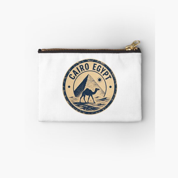 Item preview, Vintage Cairo Egypt Travel Art – Pyramids and Desert Souvenir designed and sold by AMICO77.