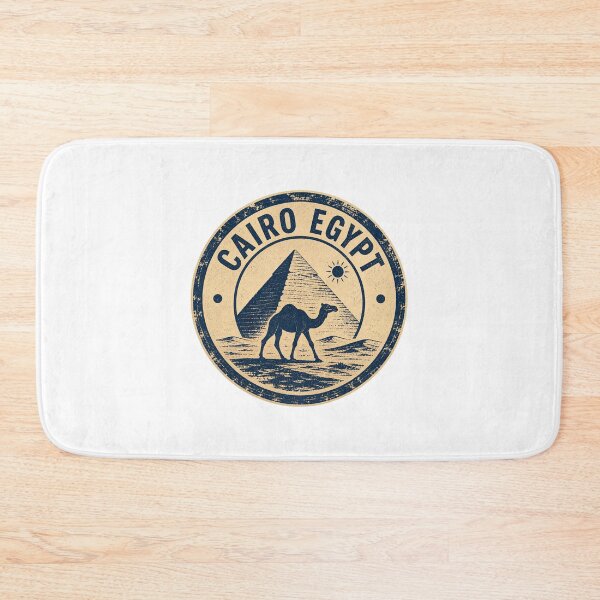 Item preview, Vintage Cairo Egypt Travel Art – Pyramids and Desert Souvenir designed and sold by AMICO77.