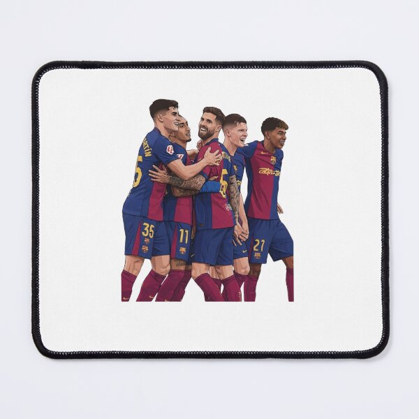 Item preview, From left to right, here are the FC Barcelona players featured in the illustration: designed and sold by annaarthk.