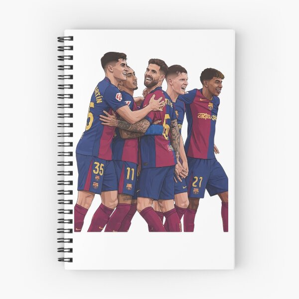Item preview, From left to right, here are the FC Barcelona players featured in the illustration: designed and sold by annaarthk.