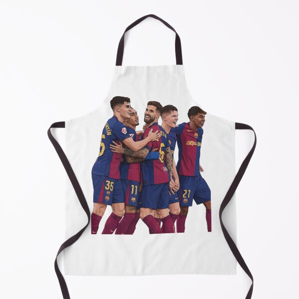 Item preview, From left to right, here are the FC Barcelona players featured in the illustration: designed and sold by annaarthk.