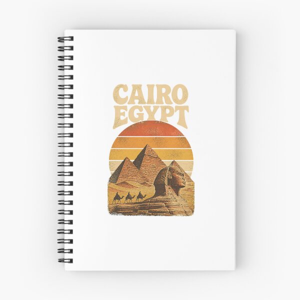 Item preview, Vintage Cairo Egypt Travel Art – Pyramids and Desert Souvenir designed and sold by AMICO77.