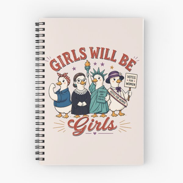 Item preview, Girls will be Girls, Femint, Silly Goose Doodle Liberal Fourth of July, No Kings in America Subtle Anti Trump designed and sold by Cchotlan.