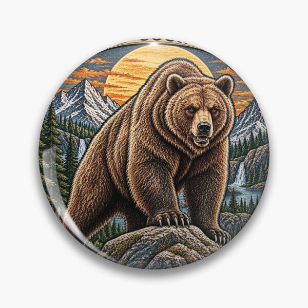 Item preview, Grizzly Wild Country designed and sold by KrungiT Design .