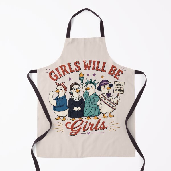 Item preview, Girls will be Girls, Femint, Silly Goose Doodle Liberal Fourth of July, No Kings in America Subtle Anti Trump designed and sold by Cchotlan.