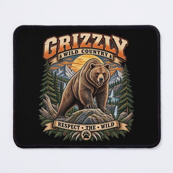 Item preview, Grizzly Wild Country designed and sold by KrungiT Design .