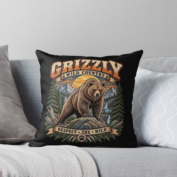 Item preview, Grizzly Wild Country designed and sold by KrungiT Design .