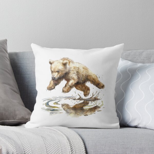 Item preview, Bear Cub | Cute Woodland Animal Watercolor Art designed and sold by Mandayartstudio.